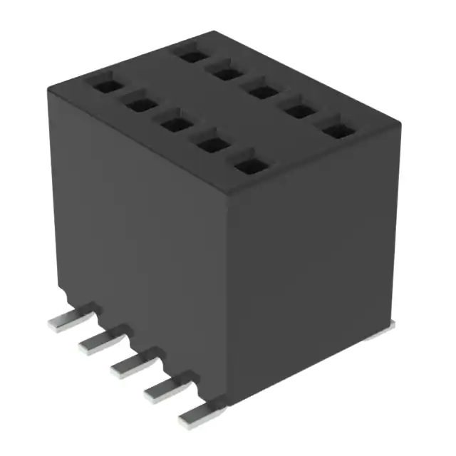 Samtec RSM Series Straight Surface Mount PCB Socket, 6-Contact, 1-Row, 1.27mm Pitch, Solder Termination