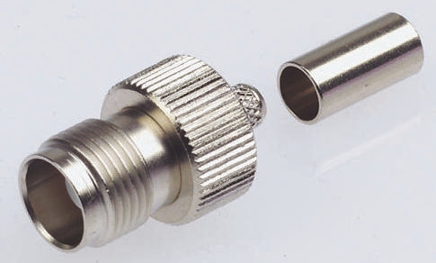 Amphenol RF, Jack Cable Mount TNC Connector, 50Ω, Crimp Termination, Straight Body
