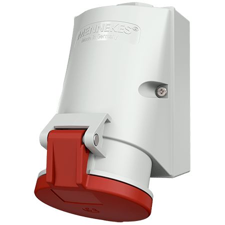 MENNEKES IP44 Industrial Interlock Socket 5P, Earthing Position 6h, 32A, 400 V