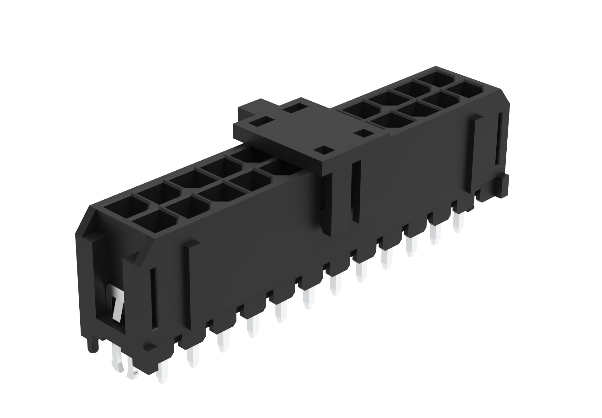 Amphenol Communications Solutions G88MP241028 Series Vertical Board Mount PCB Socket, 24-Contact, 2-Row, 3mm Pitch,