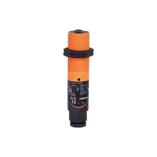 ifm electronic Diffuse Photoelectric Sensor, Cylindrical Sensor, 3 → 700 mm Detection Range