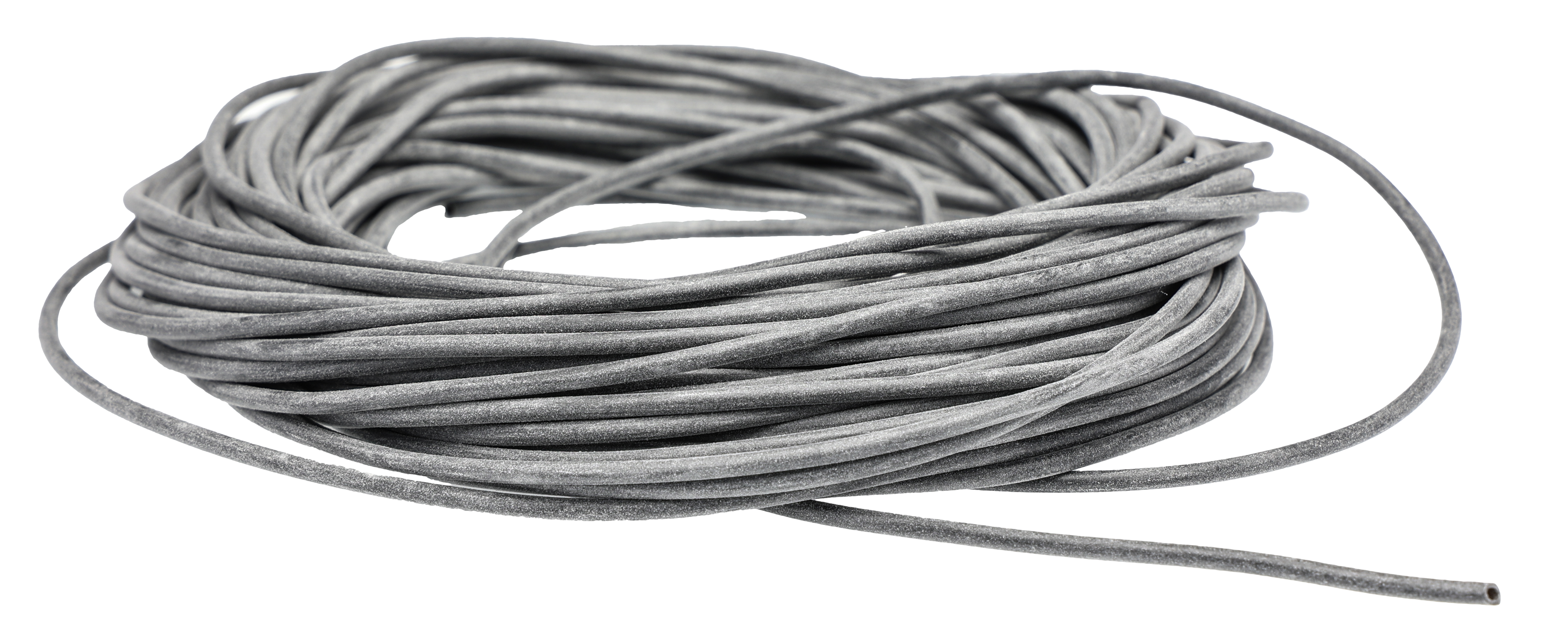 RS PRO Silicone Rubber Black Cable Sleeve, 1.2mm Diameter, 15m Length