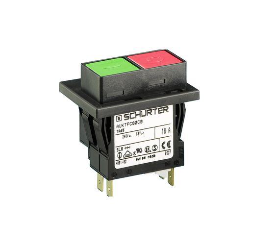 Schurter CBE Thermal Circuit Breaker - TA45 2 Pole 240V ac Voltage Rating Snap-In, 20A Current Rating