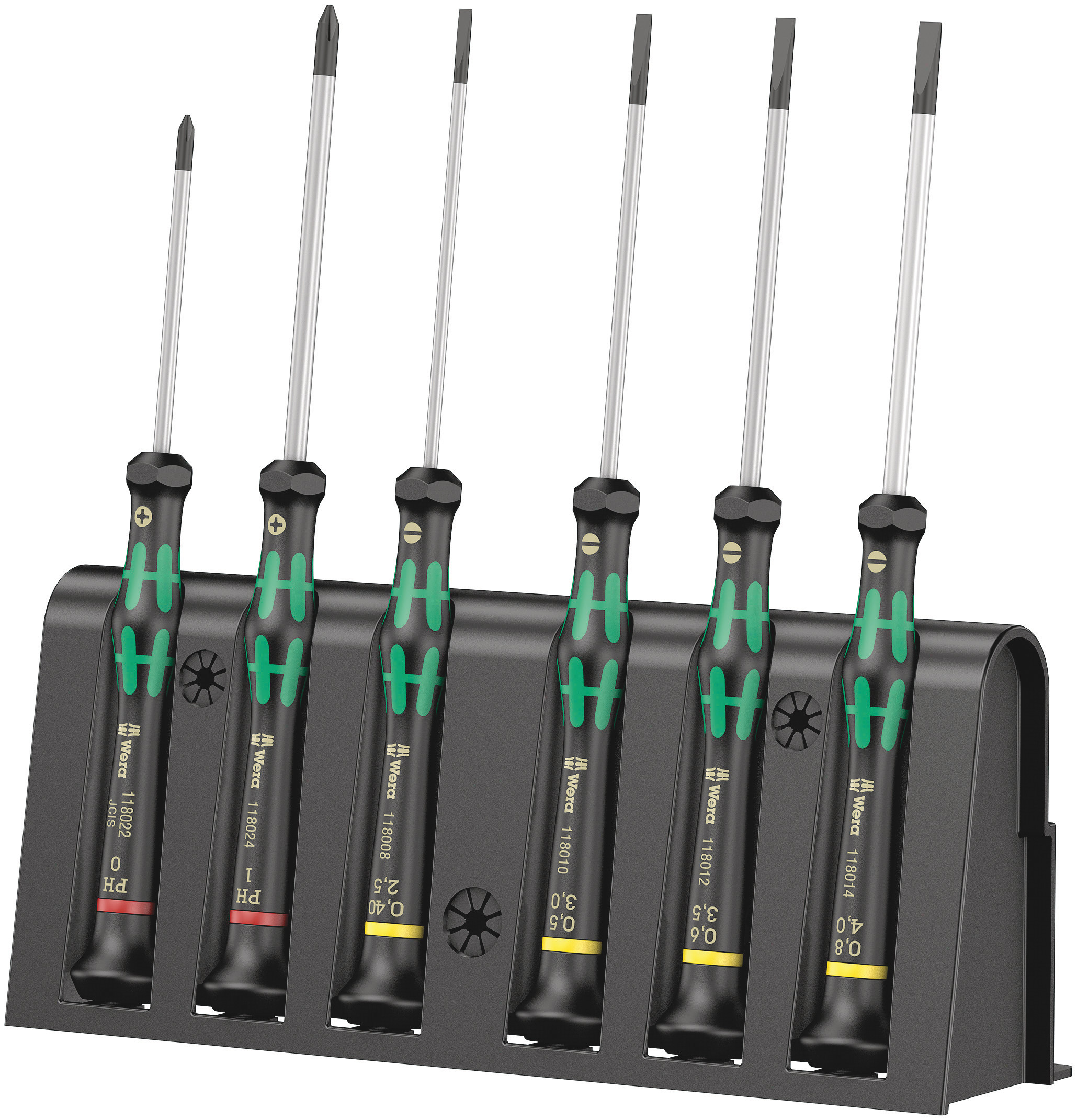 Wera Phillips; Slotted Precision Screwdriver Set, 6-Piece