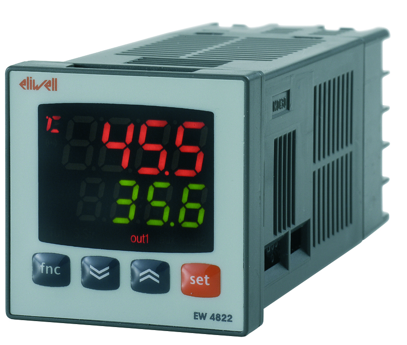 Eliwell EW 4821 Panel Mount Controller, 48mm 2 Input, 3 Output Relay, SSR, 95 To 240 V Supply Voltage ON/OFF, PID