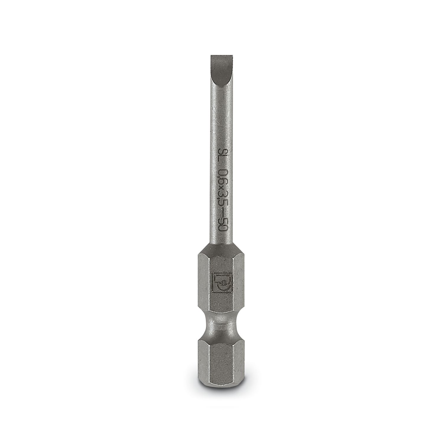 Phoenix Contact Hexagon Driver Bit, 0.6 x 3.5 x 50 mm Tip, 1/4 in Drive, Phillips Drive, 50 mm Overall