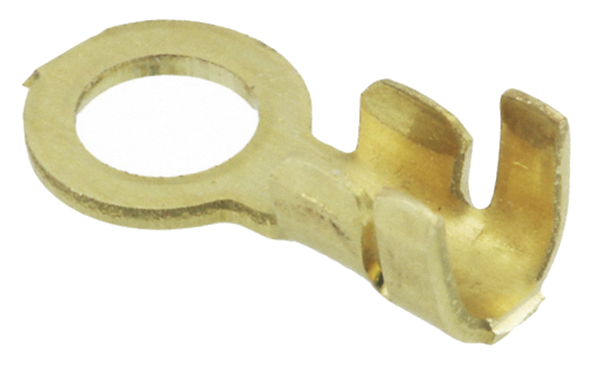 TE Connectivity Uninsulated Ring Terminal, M3.5 (#6) Stud Size, 0.5mm² to 1.4mm² Wire Size
