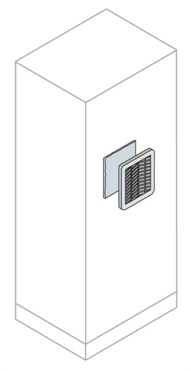 ABB Grey PC Grille, 250 x 250mm