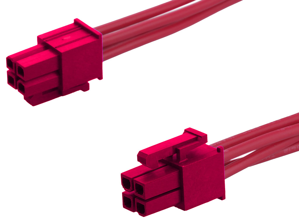 Molex 4 Way Female Crimped Terminal to 4 Way Female Crimped Terminal Wire to Board Cable Assembly, 600mm