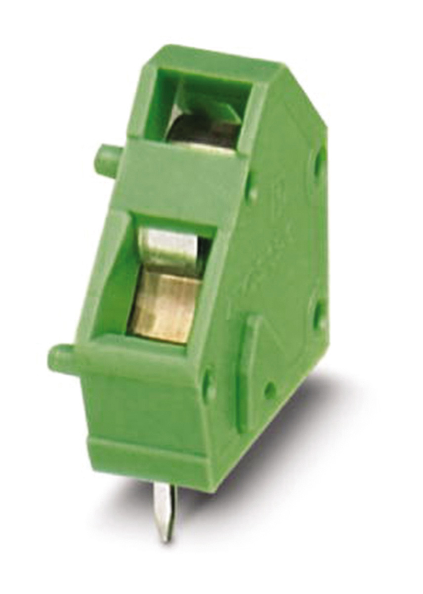 Phoenix Contact ZFKDS 1.5C-5.0-EX Series PCB Terminal Block, 1-Contact, 5mm Pitch, Through Hole Mount, Spring Cage