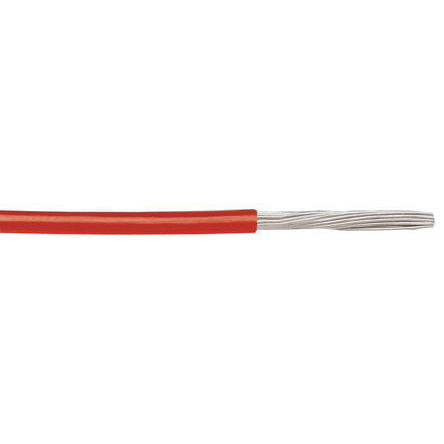 Alpha Wire Ecogen Ecowire Series Red 2.1 mm² Hook Up Wire, 14 AWG, 41/0.25 mm, 305m, MPPE Insulation, 6717 RD001