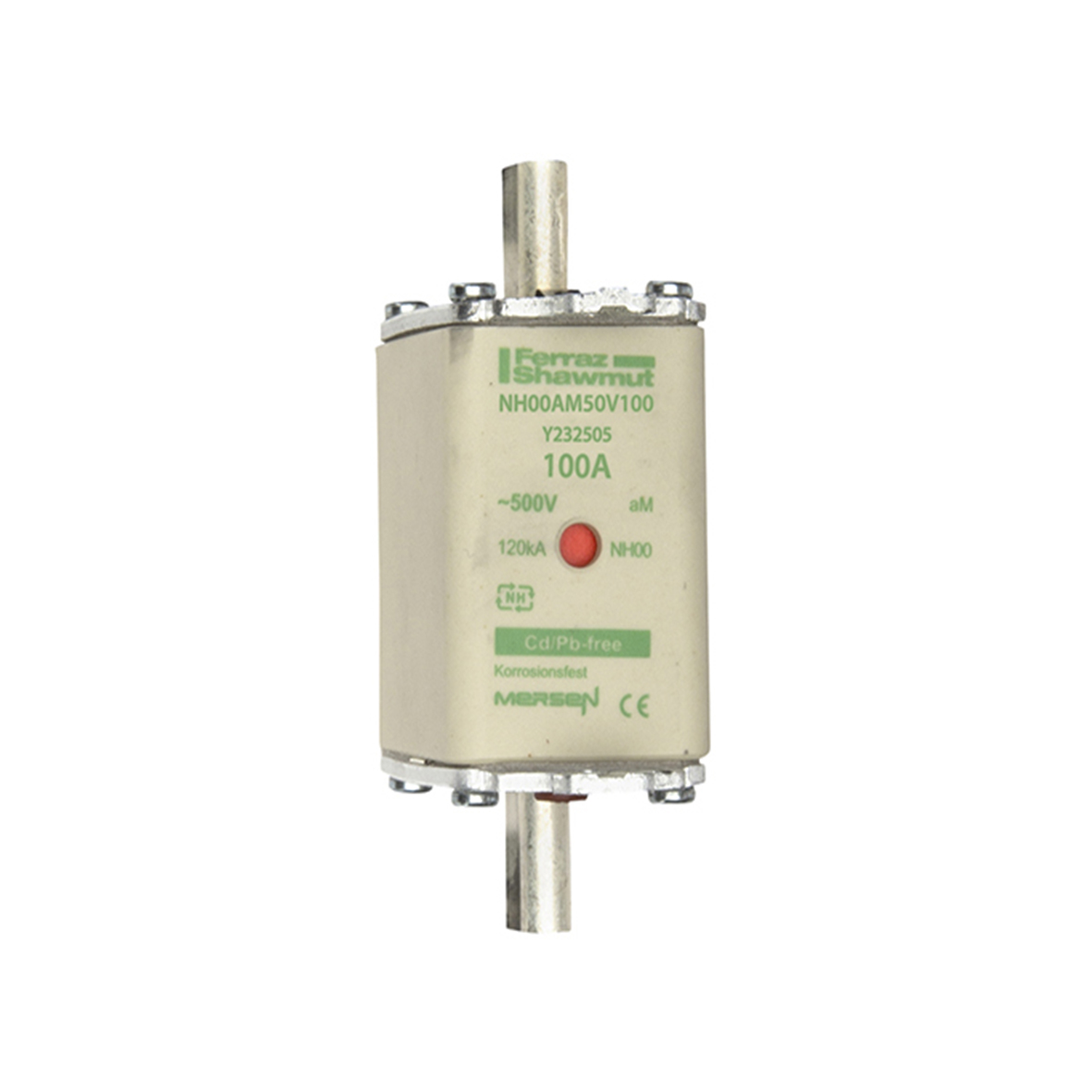 Mersen 100A NH Fuse, NH00, 500V ac