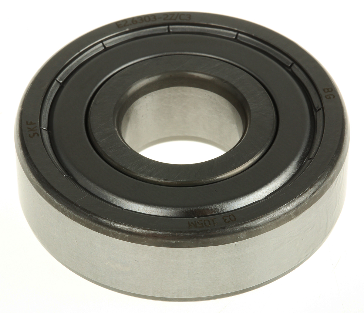 SKF E2.6303-2Z/C3 1 Row Ball Bearing - 17 mm ID, 47 mm OD