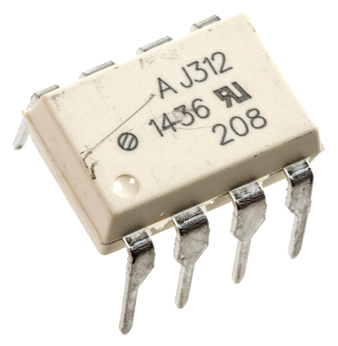 Broadcom, HCPL-J312-000E DC Input Transistor Output Optocoupler, Through Hole, 8-Pin DIP