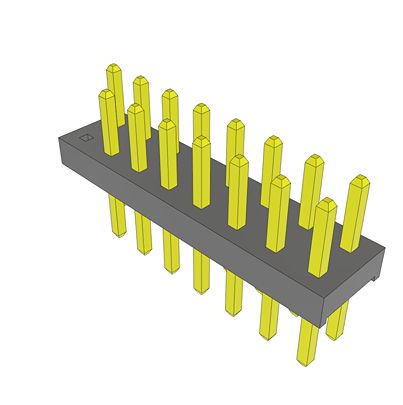 Samtec TMM Series Vertical Through Hole PCB Header, 50 Contact(s), 2 mm Pitch, 2 Row, Unshrouded