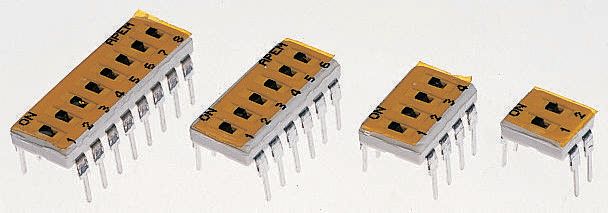 APEM 6 Way Through Hole DIP Switch SPST