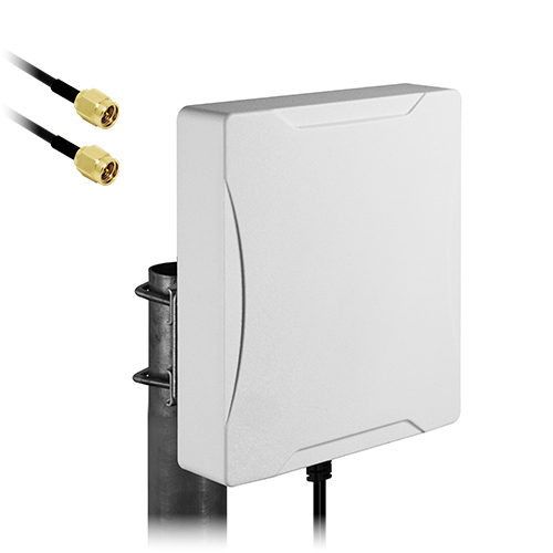 Siretta OSCAR66/5M/SMAM/S/LL/33 Panel Multiband Antenna with SMA Male Connector, 2G (GSM/GPRS), 3G (UTMS), 4G (LTE), 5G