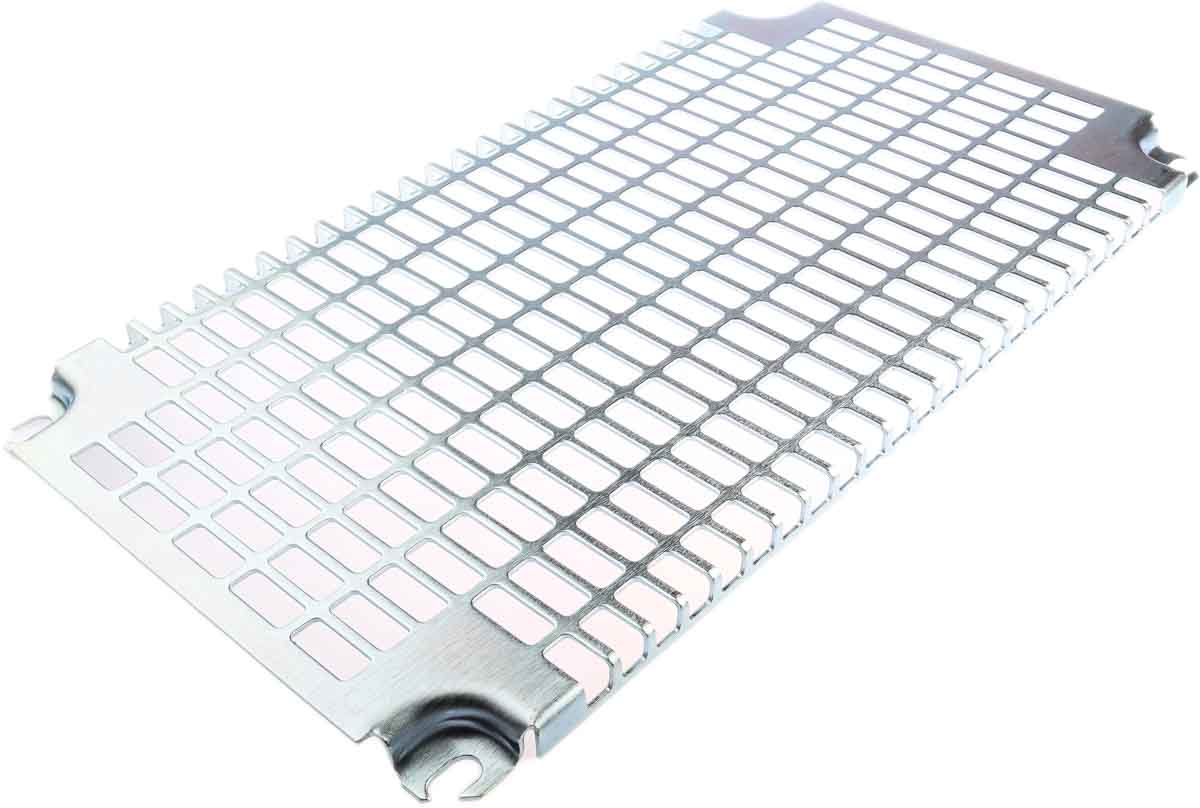 Schneider Electric PanelSeT Series Steel Perforated Mounting Plate, 2mm H, 200mm W, 450mm L for Use with Spacial CRN