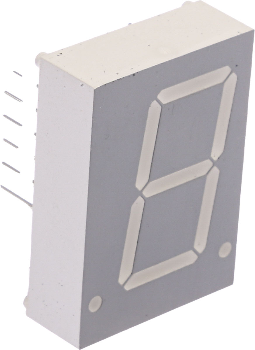 HDSP-3903 Broadcom 7-Segment LED Display, CC Red 7 mcd RH DP 20.3mm