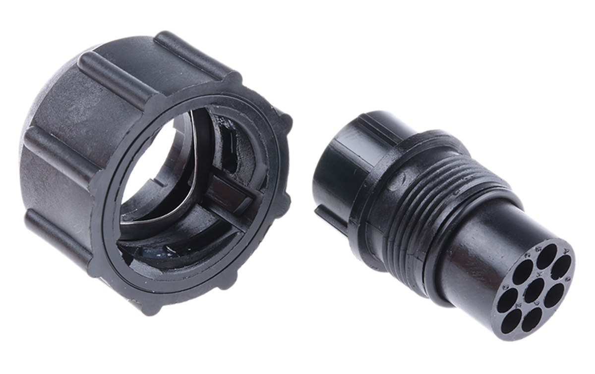 Souriau Sunbank by Eaton, UTP 8 Way Cable Mount MIL Spec Circular Connector Plug, Pin Contacts,Shell Size 12, Bayonet