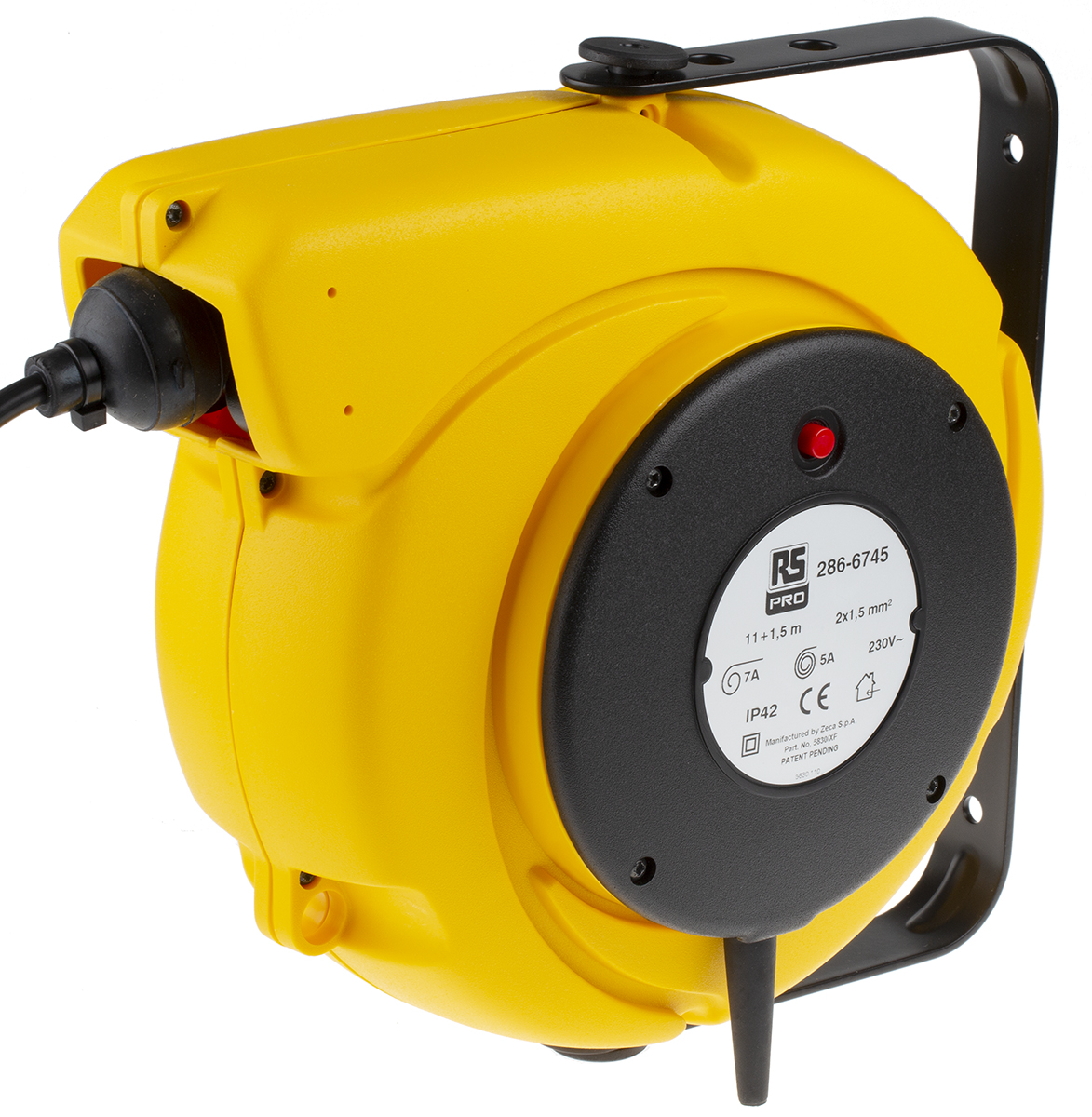 RS PRO 11m 0 Socket Cable Reel Cassette Reel, 230 V