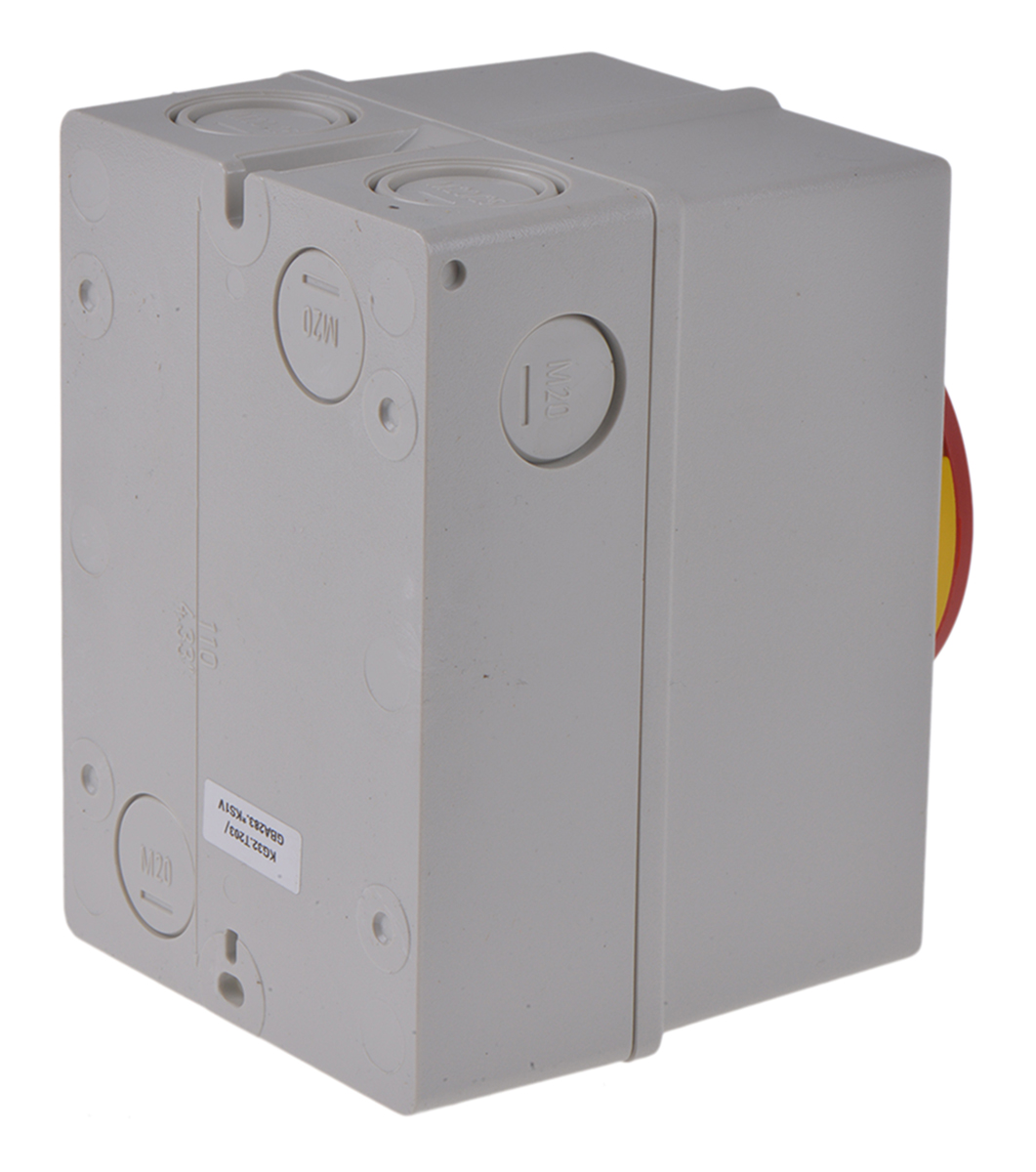 Kraus & Naimer 3P Pole Isolator Switch - 32A Maximum Current, 11kW Power Rating, IP66, IP67