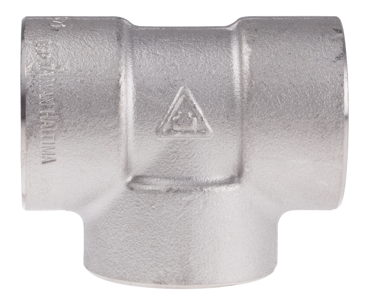 RS PRO Stainless Steel Pipe Fitting, Tee Circular Tee, Female G 3/4in x Female G 3/4in x Female G 3/4in