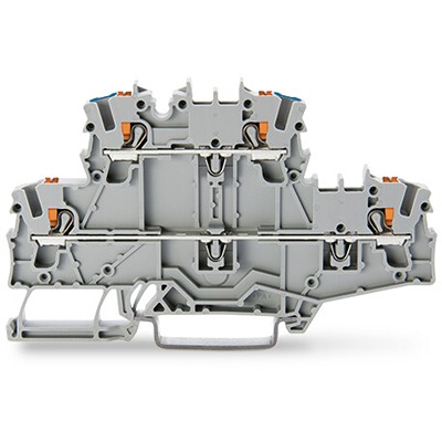 WAGO 2202-2703 TOPJOB S Series Grey, 2.5mm², 2-Level, Push In Termination, ATEX, CSA, IECEx