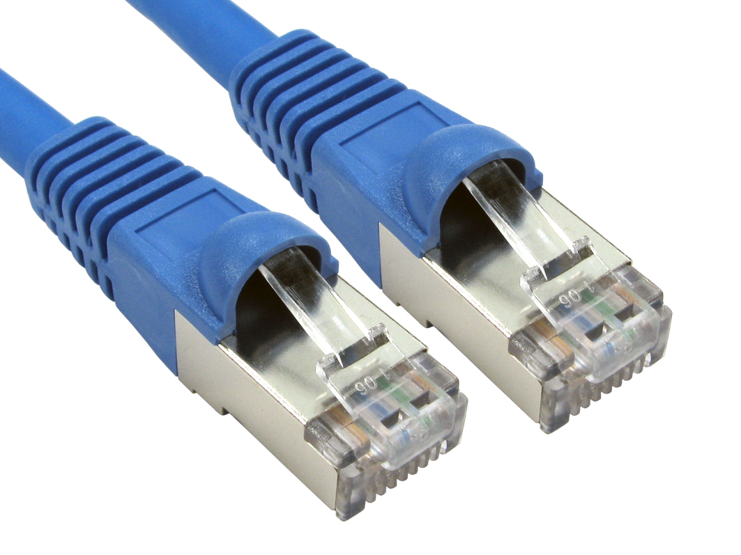 RS PRO, 3m Cat6a, Blue RJ45 to Male RJ45 Male, S/FTP Shielded, Terminated LSZH Sheath