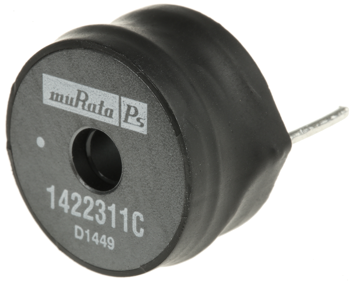 Murata 22 μH ±15% Leaded Inductor, Max SRF:9.3MHz, Q:64, 11A Idc, 11mΩ Rdc, 1400