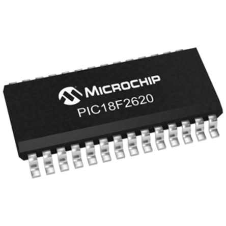 Microchip PIC18LF2620-I/SO, 8 bit PIC, PIC18LF2620 Microcontroller, 64 MHz, 64kB FLASH, 28-Pin SOIC