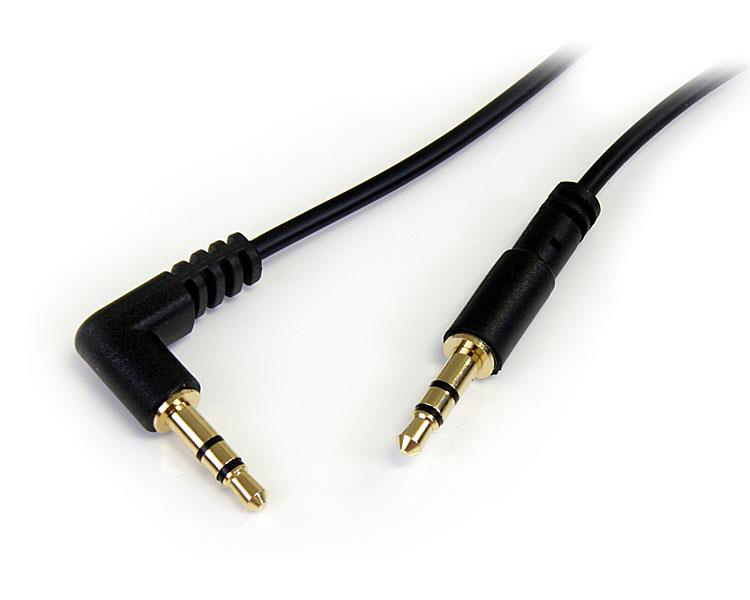 StarTech.com Male 3.5mm Stereo Jack to Male 3.5mm Stereo Jack Aux Cable, Black, 1.8m MU6MMSRA