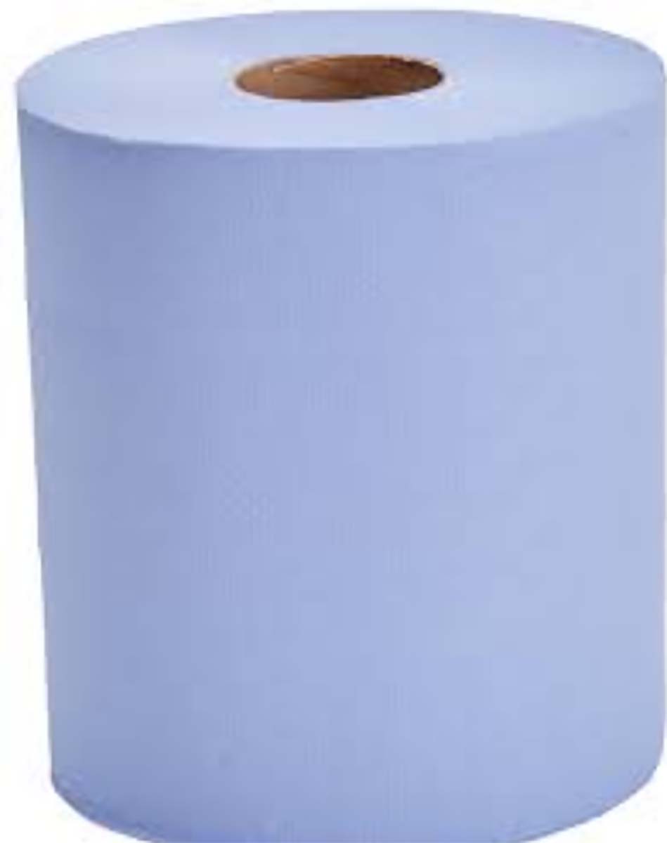 RS PRO Essentials Rolled Blue Paper Towel, 150000 x 175mm, 2-Ply, 405 Sheets