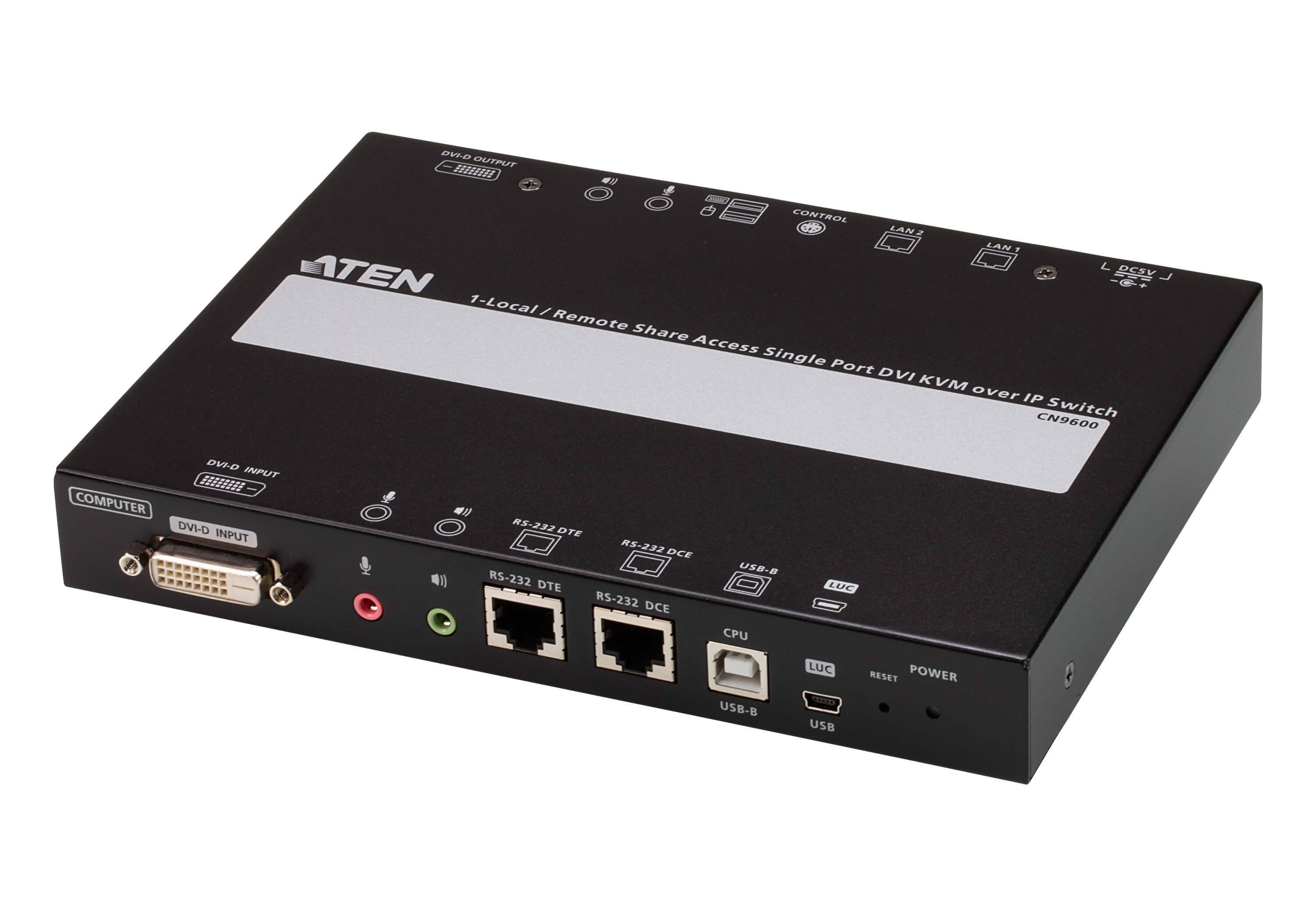 Aten Port USB DVI KVM Switch, 3.5 mm Jack 1920 x 1200 Maximum Resolution