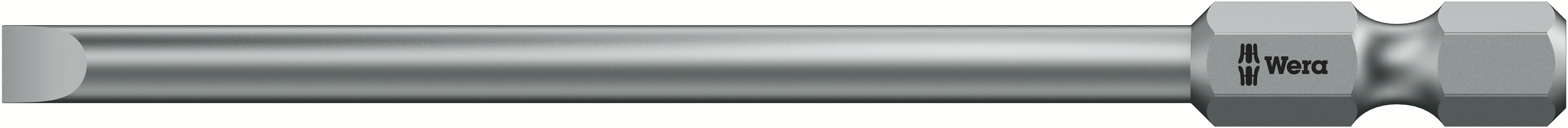 Wera Slotted Screwdriver Bit, SL8 Tip