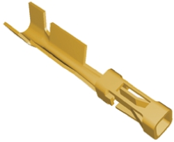 TE Connectivity AMPMODU MOD IV Series Female Crimp Terminal, 24AWG Min, 20AWG Max