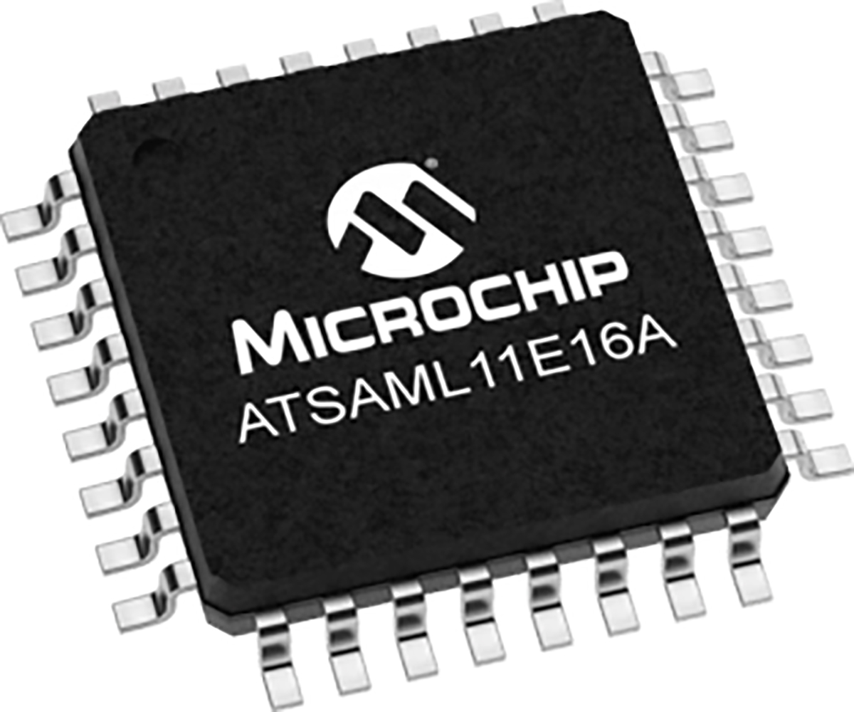 Microchip ATSAML11E16A-AFKPH, 32 bit ARM Cortex M23, SAM L11 Microcontroller, 32 kHz, 64kB FLASH, 32-Pin TQFP