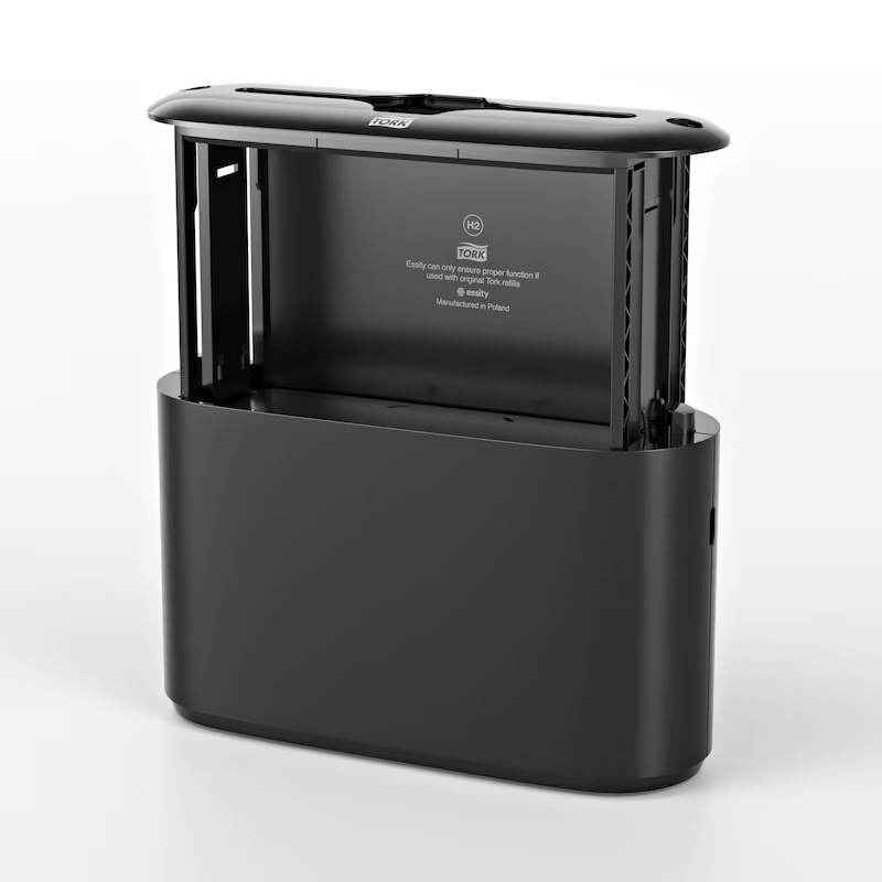 Tork Plastic Black Counter Top Paper Towel Dispenser, 116mm x 218mm x 323mm