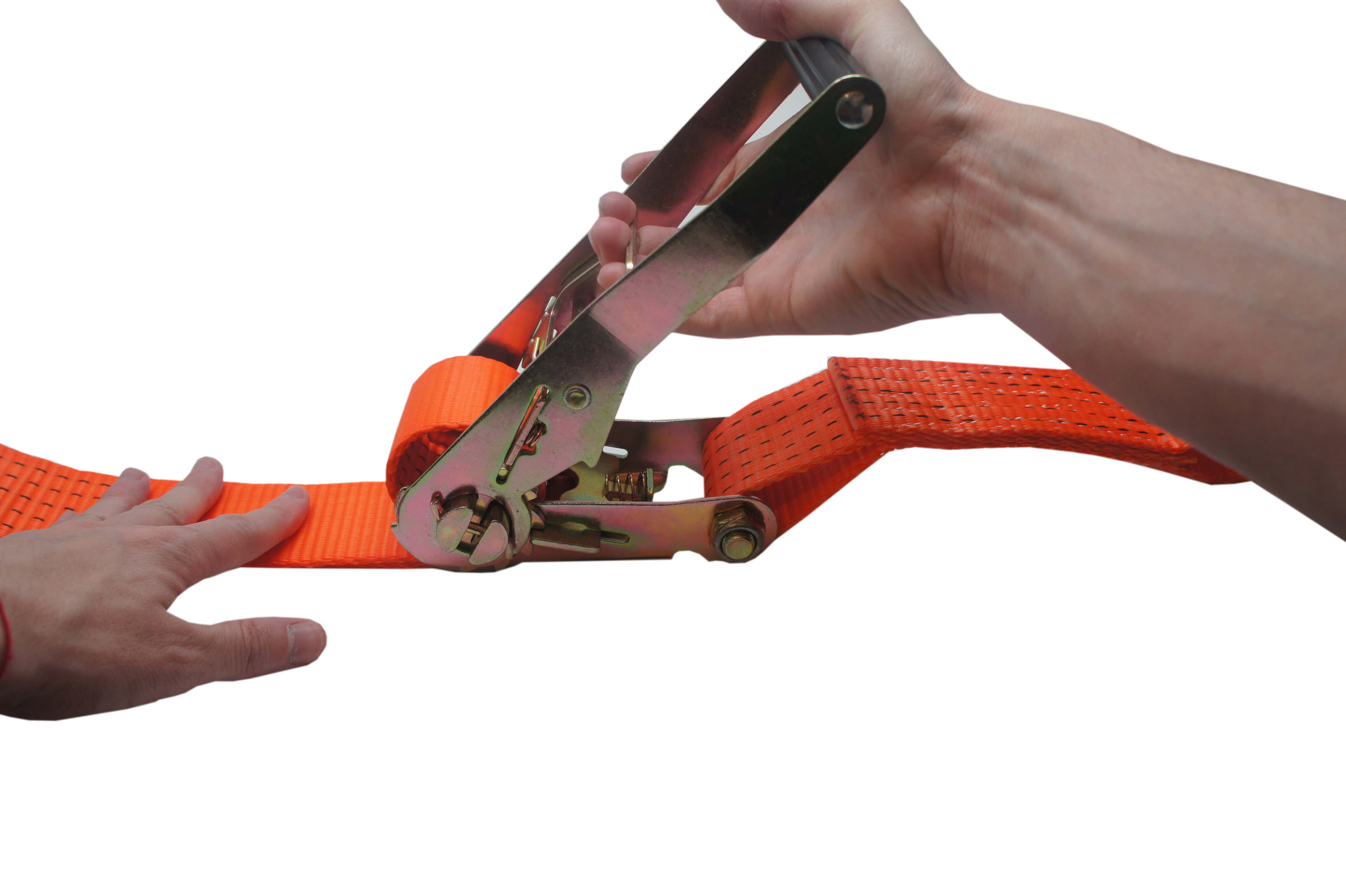 RS PRO 8.5 ± 0.5mm Clawhook Ratchet Strap, 50mm Wide, 5000kg Breaking Strain