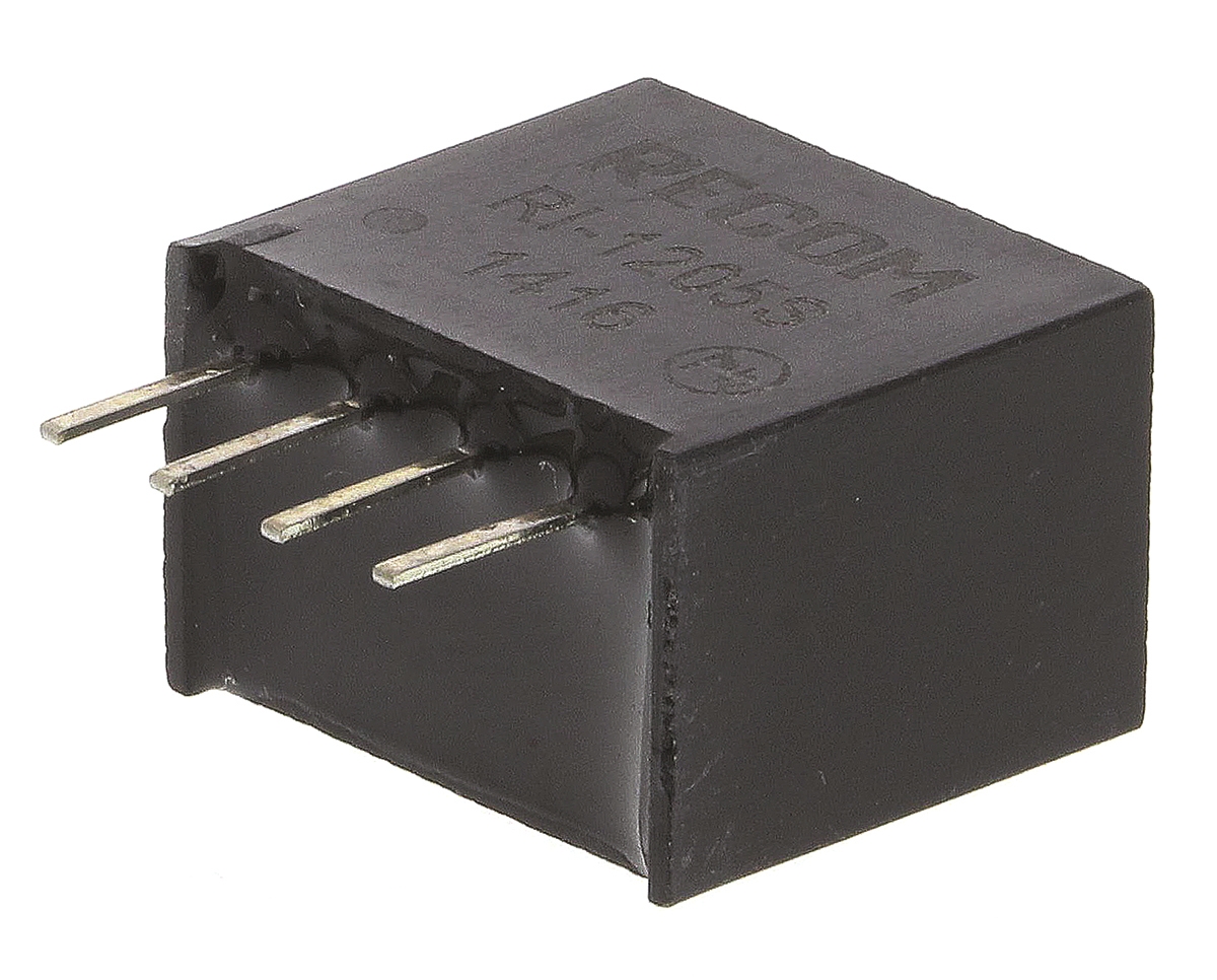 Recom RI DC-DC Converter, 5V dc/ 400mA Output, 10.8 → 13.2 V dc Input, 2W, Through Hole, +85°C Max Temp -40°C
