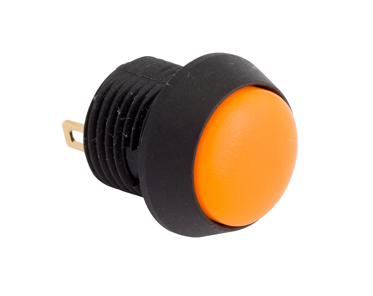 EOZ Push Button Switch, Momentary, Panel Mount, 12mm Cutout, SPST, 5V, IP67