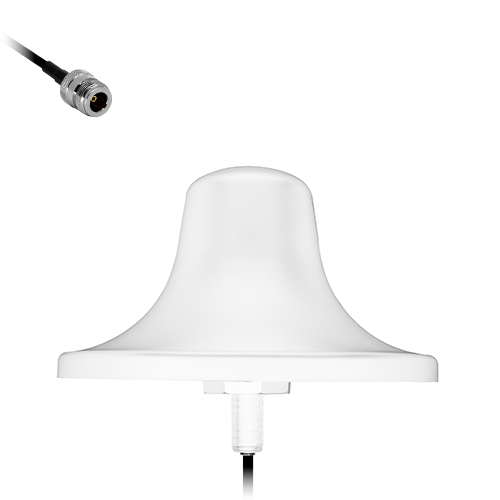 Siretta TANGO58B/X/NTYPEF/36 Dome Multiband Antenna with N Type Female Connector, 2G (GSM/GPRS), 3G (UTMS), 4G (LTE),