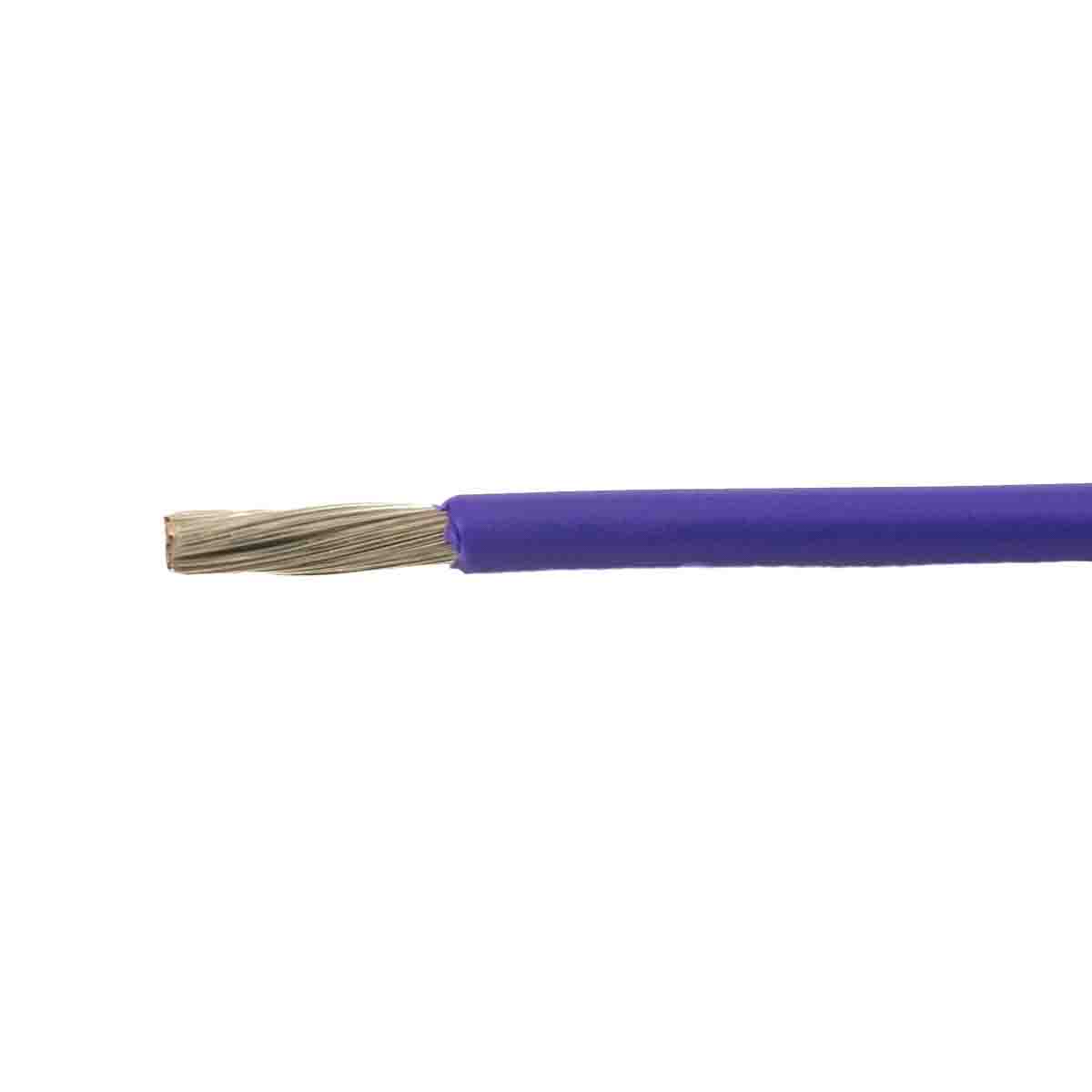 Alpha Wire Ecogen Ecowire Metric Series Purple 0.5 mm² Hook Up Wire, 20 AWG, 28/0.16 mm², 50m, Polyphenylene Ether