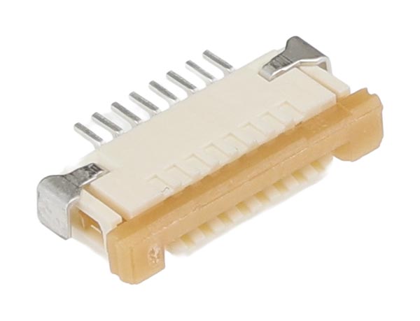 Molex, Slider, 52207 1mm Pitch 8 Way Right Angle Female FPC Connector, ZIF Top Contact