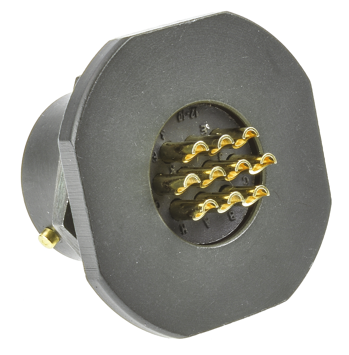 Amphenol Limited, 62GB 10 Way Panel Mount MIL Spec Circular Connector Receptacle, Pin Contacts,Shell Size 12, Bayonet