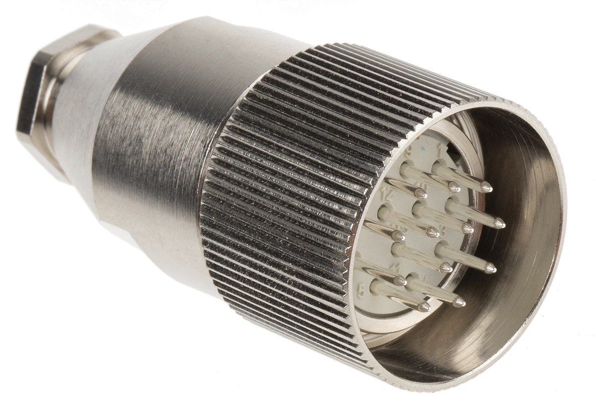 Lapp Circular Connector, 12 Contacts, Panel, 23 mm Connector, Plug, Male, IP65, EPIC Series