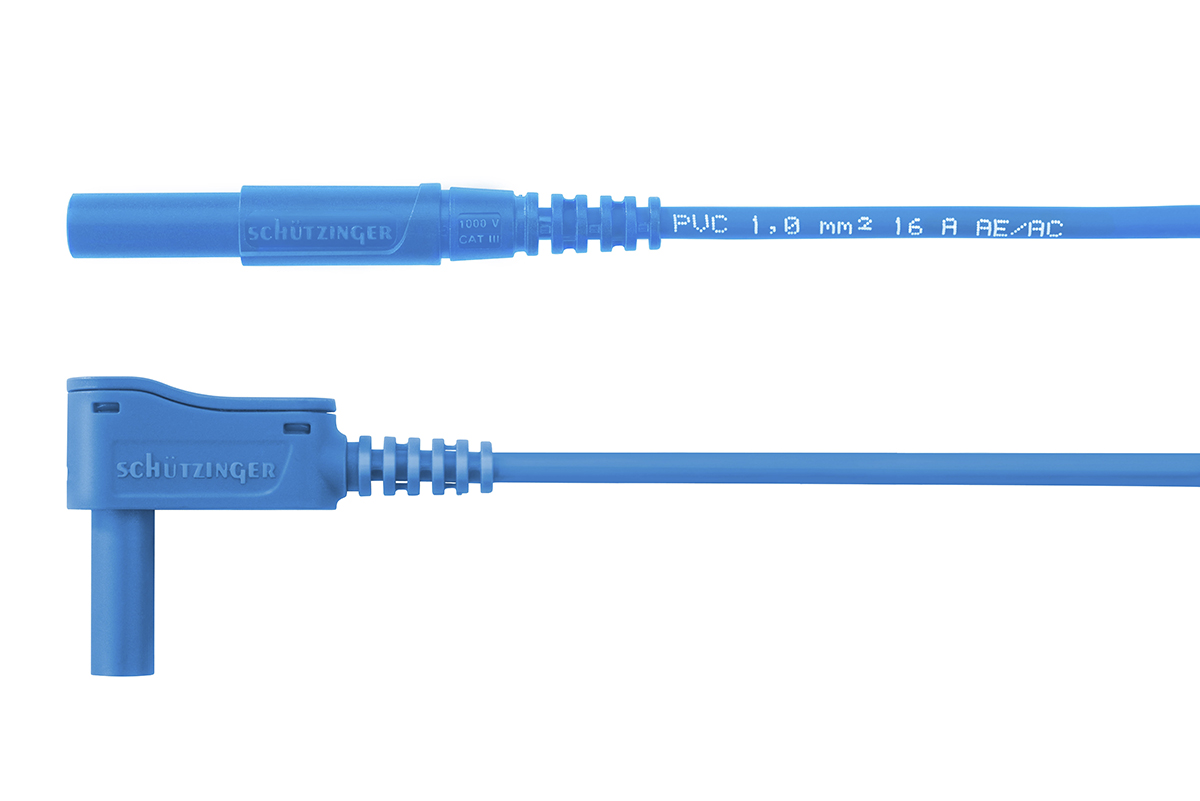 Schutzinger Test lead, 16A, 1kV, Blue, 2m Lead Length