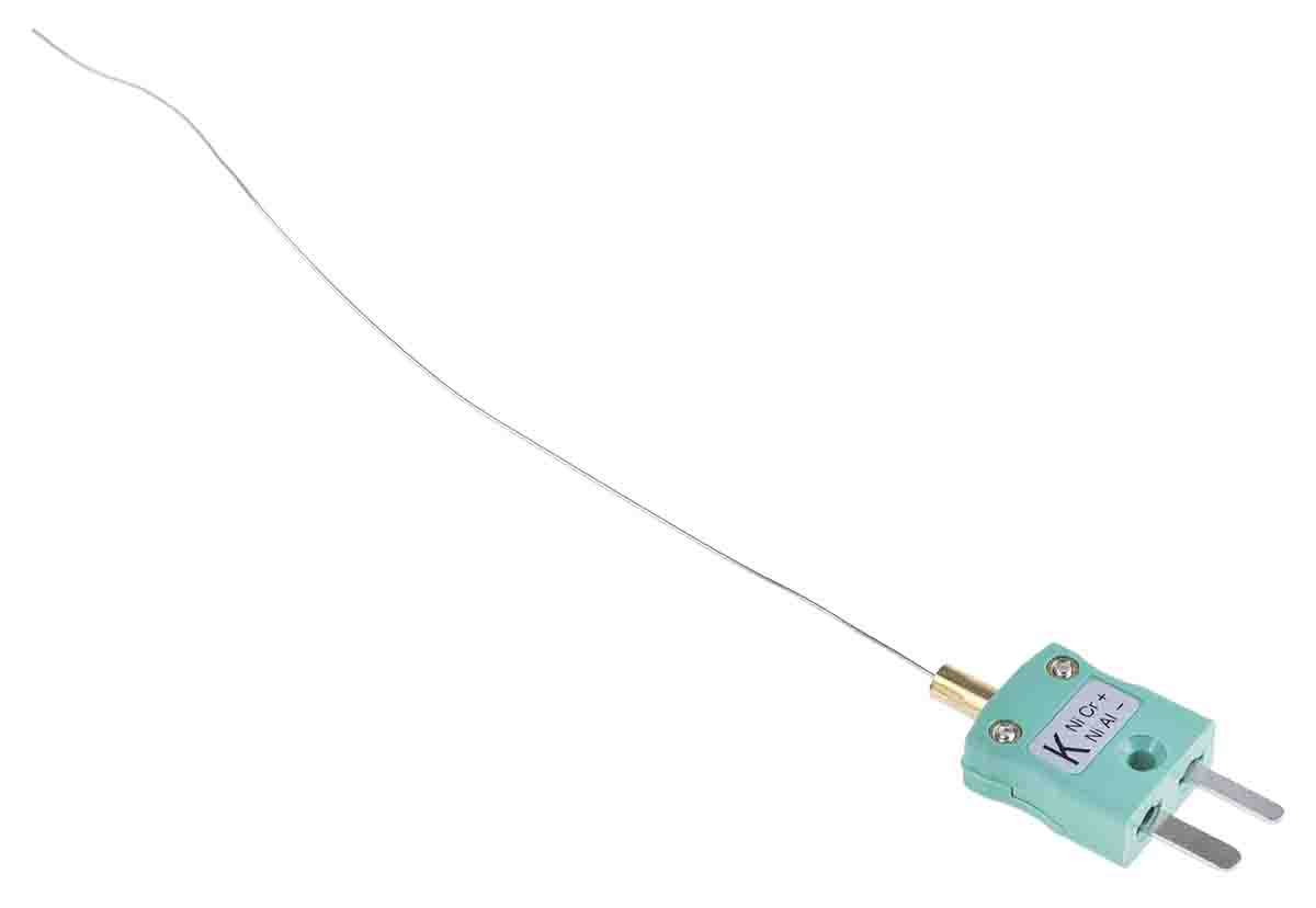 RS PRO Type K Mineral Insulated Thermocouple 150mm Length, 0.5mm Diameter → +750°C