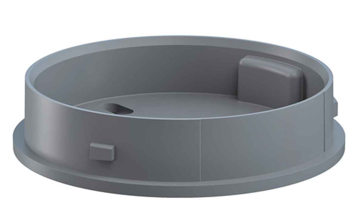 Werma IP66 Rated Grey Mounting Base for use with EvoSIGNAL Series