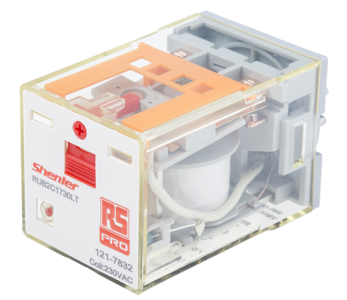 RS PRO Plug In Power Relay, 240V ac Coil, 10A Switching Current, DPDT